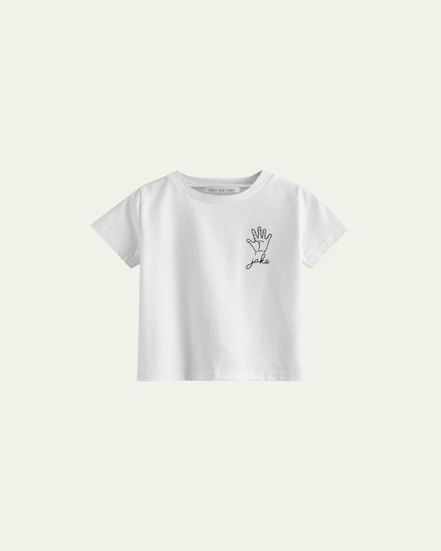 Kid's This Many Birthday 5 Hand Personalized T-Shirt, Sizes 5-6